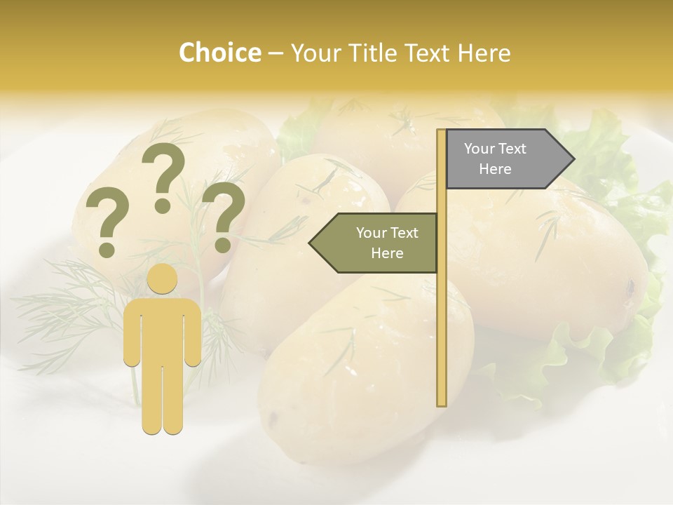 Plate Potato Boiled PowerPoint Template