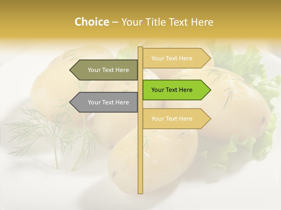 Plate Potato Boiled PowerPoint Template