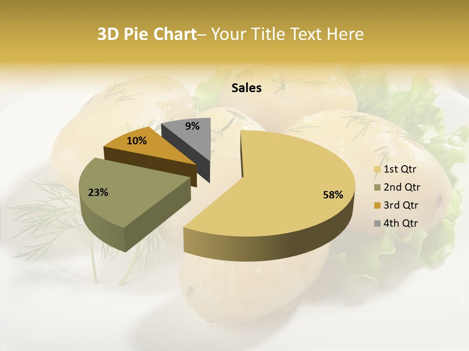 Plate Potato Boiled PowerPoint Template