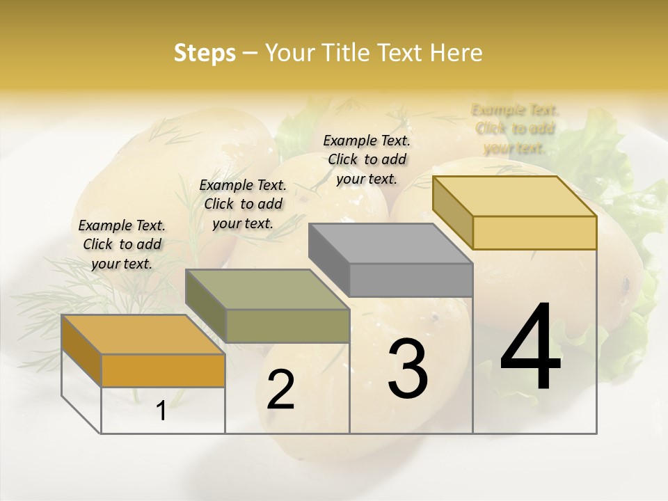 Plate Potato Boiled PowerPoint Template