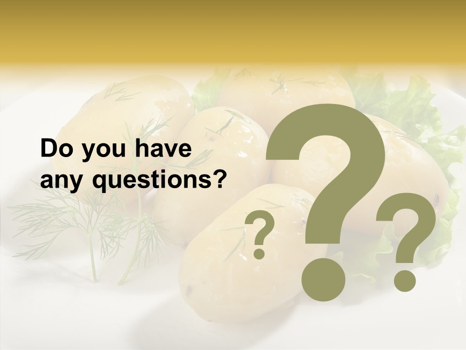 Plate Potato Boiled PowerPoint Template