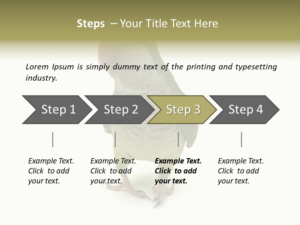 Animal Bird Green PowerPoint Template