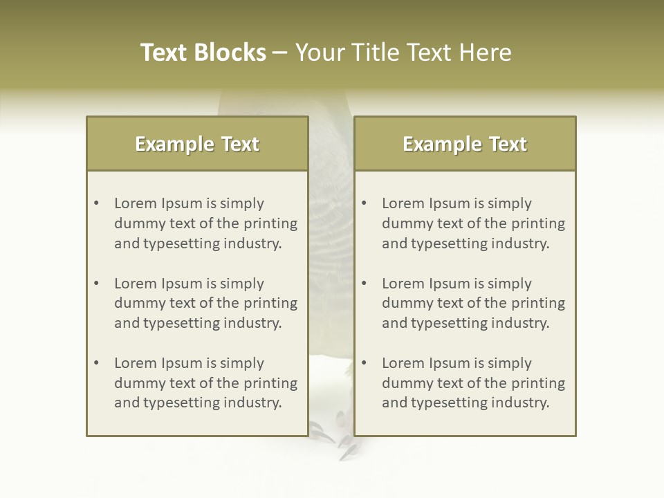 Animal Bird Green PowerPoint Template