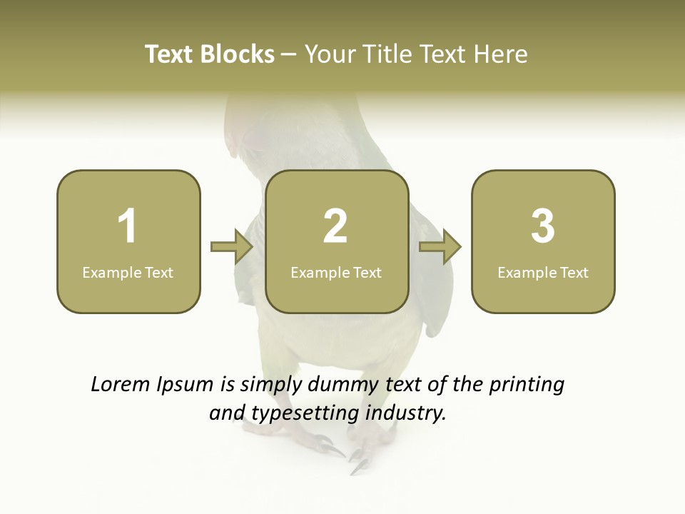 Animal Bird Green PowerPoint Template