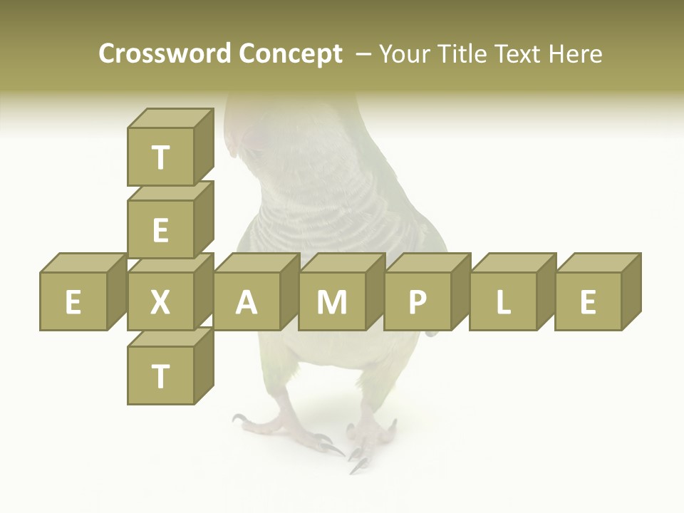 Animal Bird Green PowerPoint Template