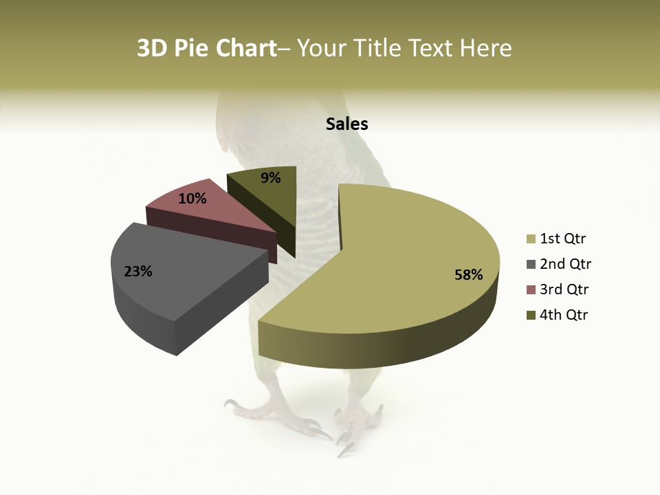 Animal Bird Green PowerPoint Template