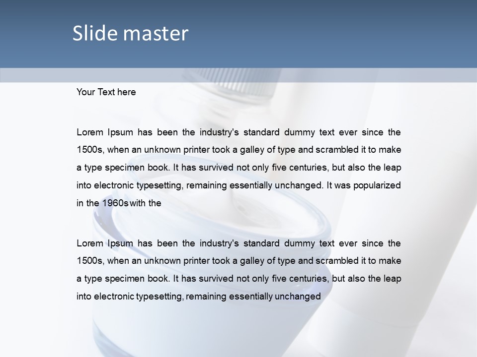 Still Mask Suntan PowerPoint Template