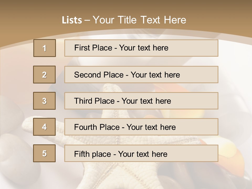 Stones Essences Orchid PowerPoint Template