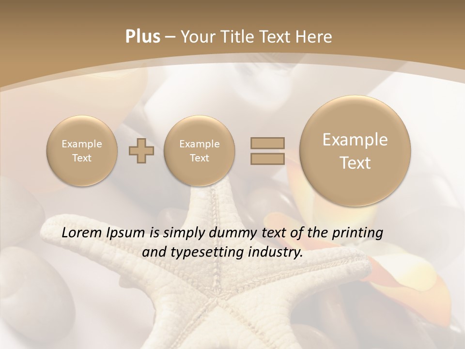 Stones Essences Orchid PowerPoint Template