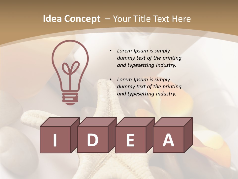 Stones Essences Orchid PowerPoint Template