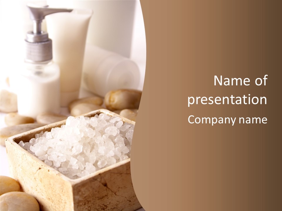 Massage Lotion Moisturizer PowerPoint Template