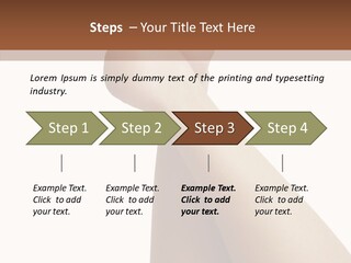 Body Refreshment Female PowerPoint Template