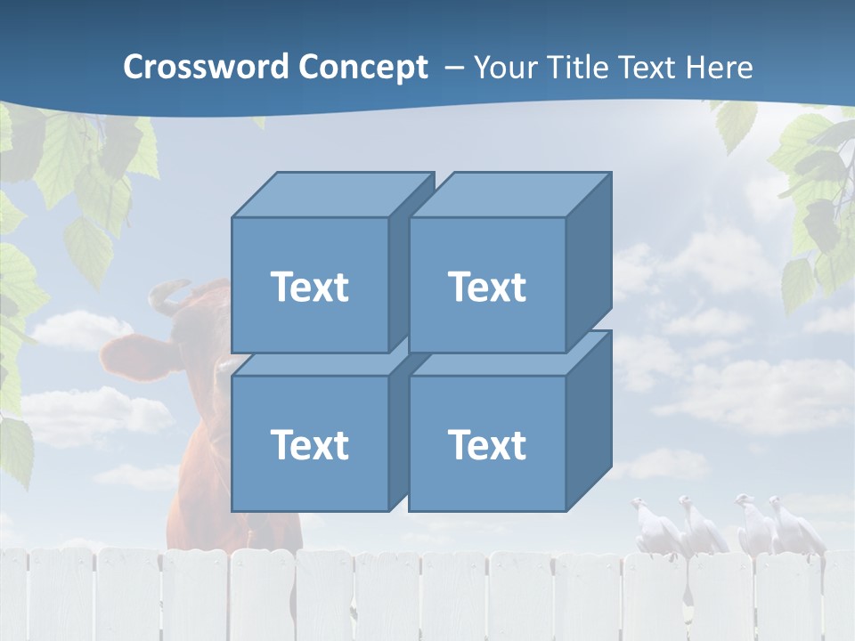 Fence Graze Nobody PowerPoint Template