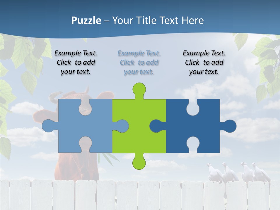 Fence Graze Nobody PowerPoint Template