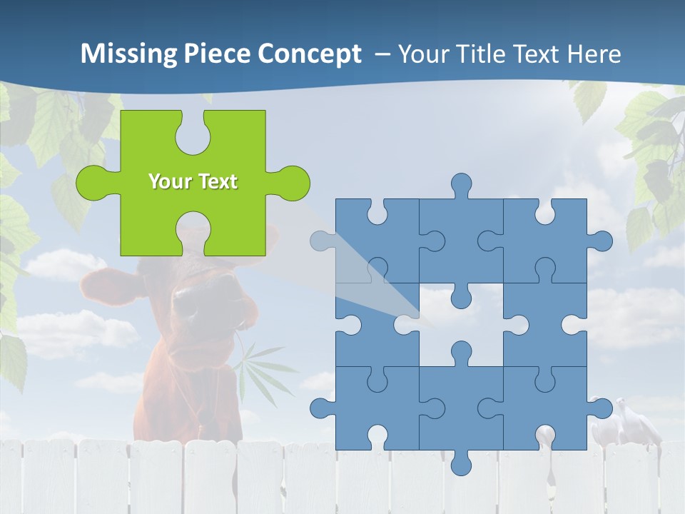 Fence Graze Nobody PowerPoint Template