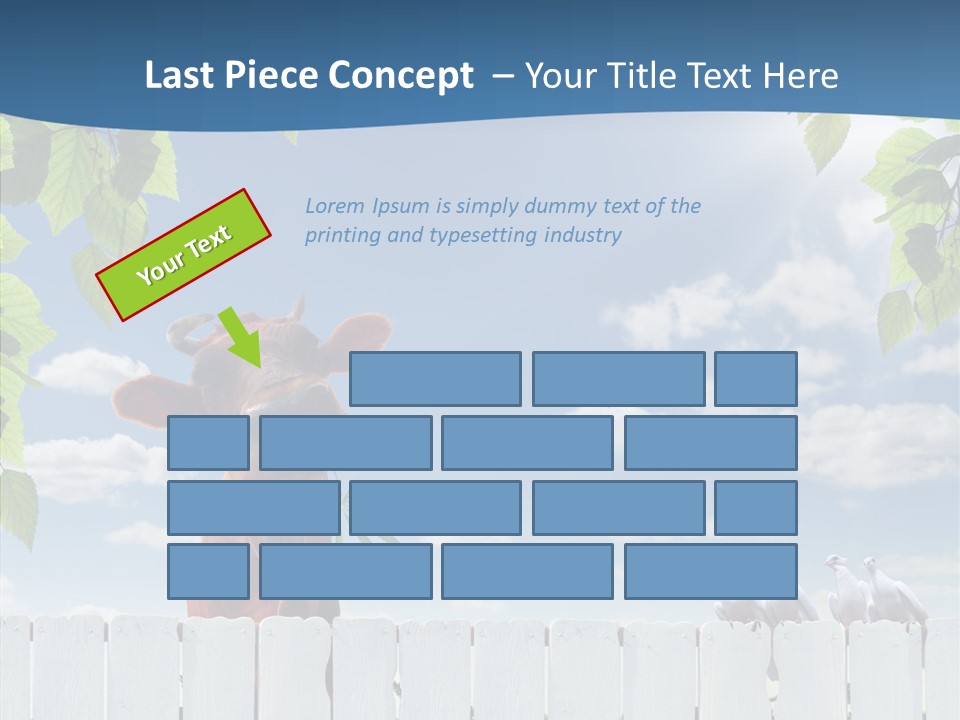 Fence Graze Nobody PowerPoint Template