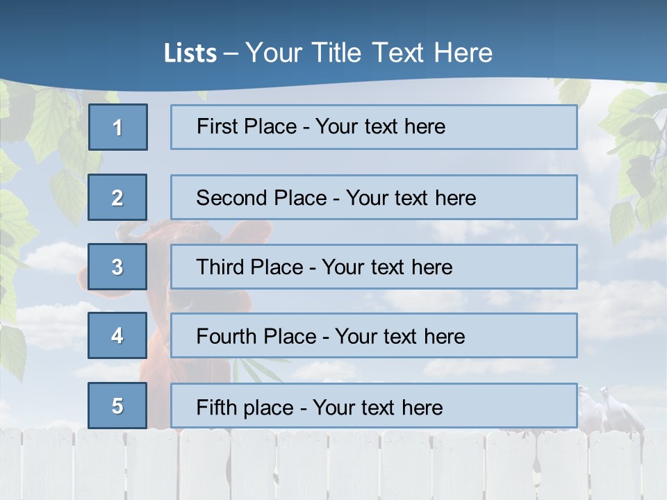 Fence Graze Nobody PowerPoint Template