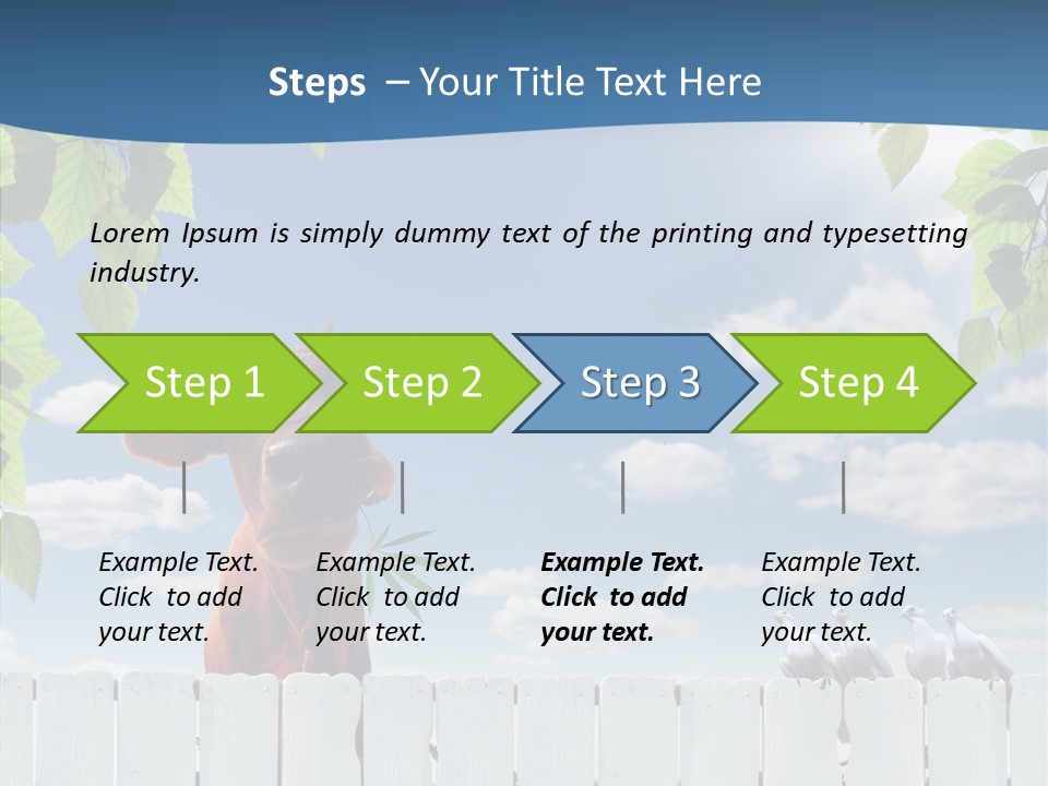 Fence Graze Nobody PowerPoint Template