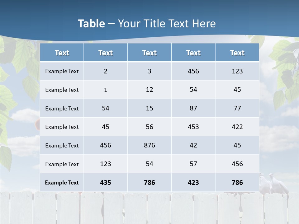 Fence Graze Nobody PowerPoint Template
