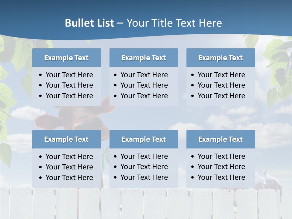 Fence Graze Nobody PowerPoint Template