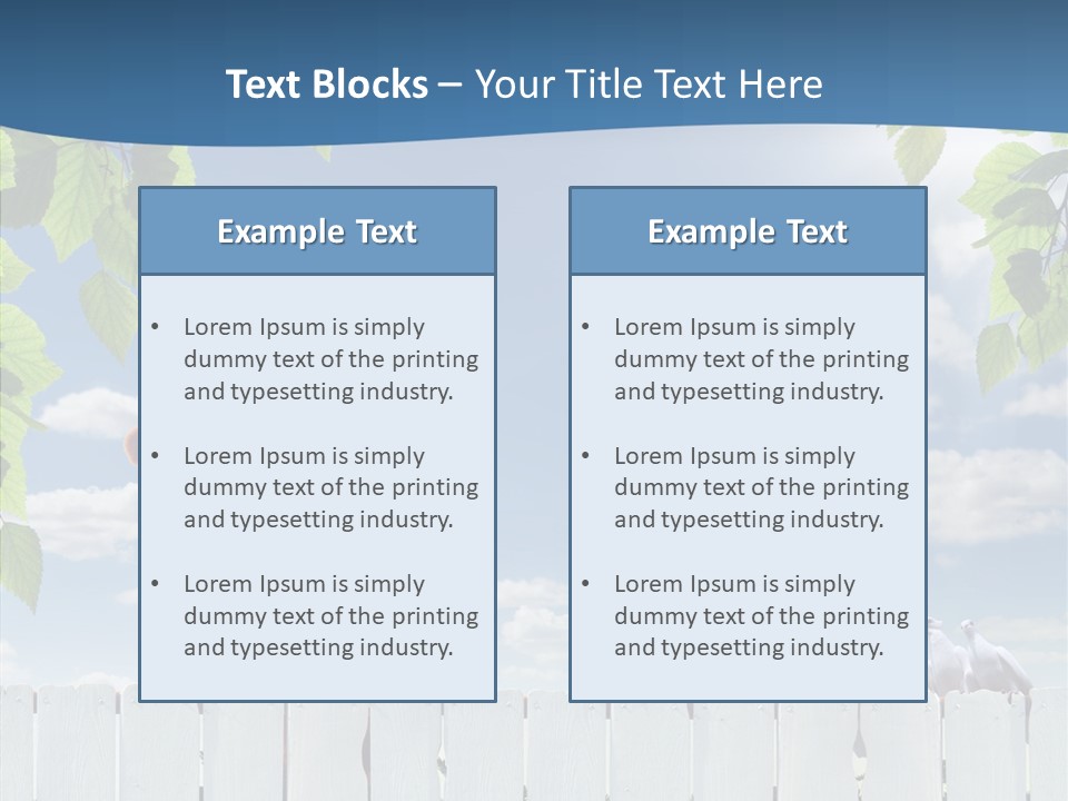Fence Graze Nobody PowerPoint Template