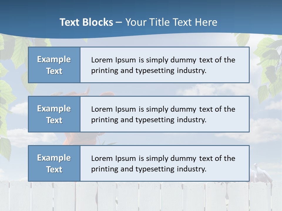 Fence Graze Nobody PowerPoint Template