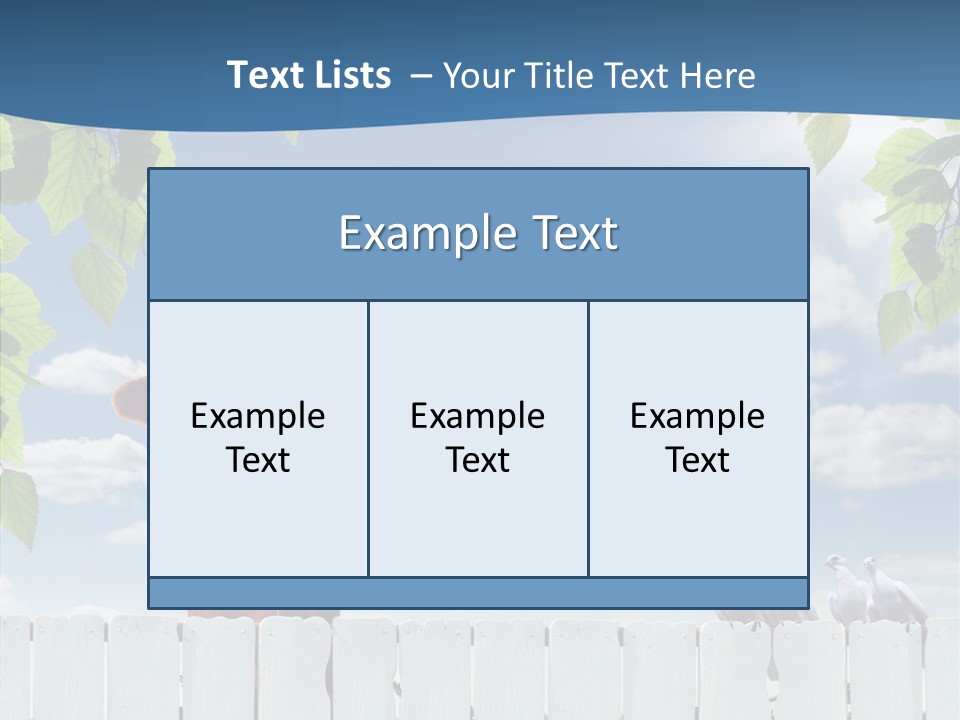 Fence Graze Nobody PowerPoint Template