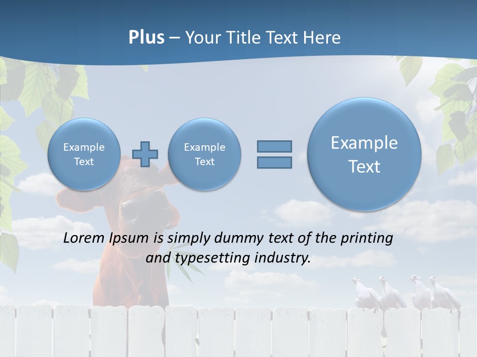 Fence Graze Nobody PowerPoint Template