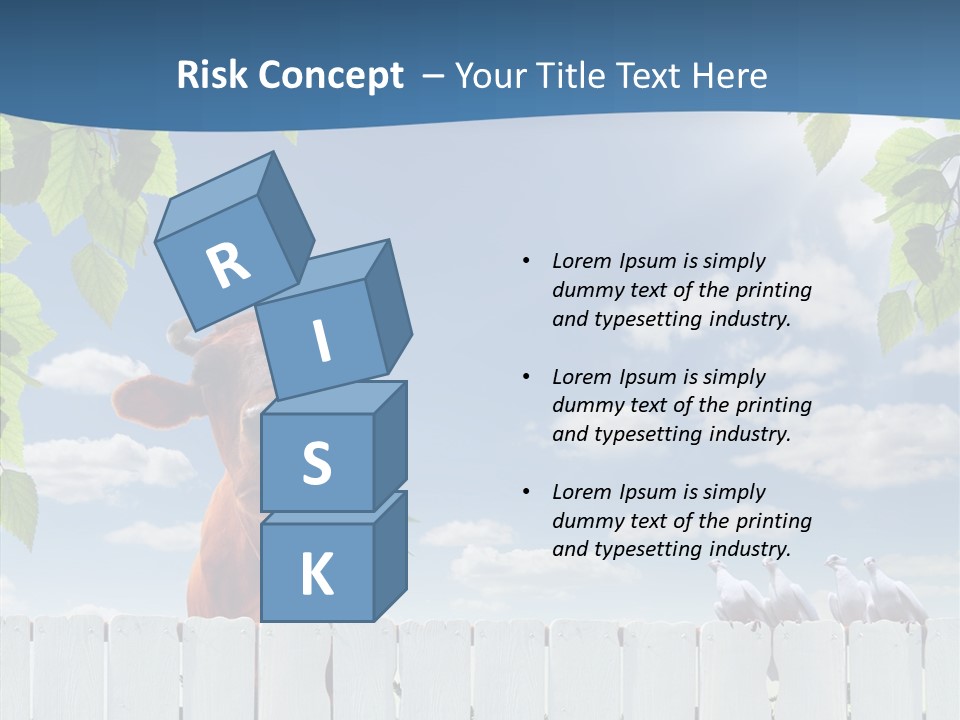 Fence Graze Nobody PowerPoint Template