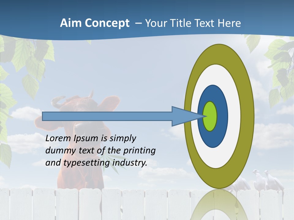 Fence Graze Nobody PowerPoint Template