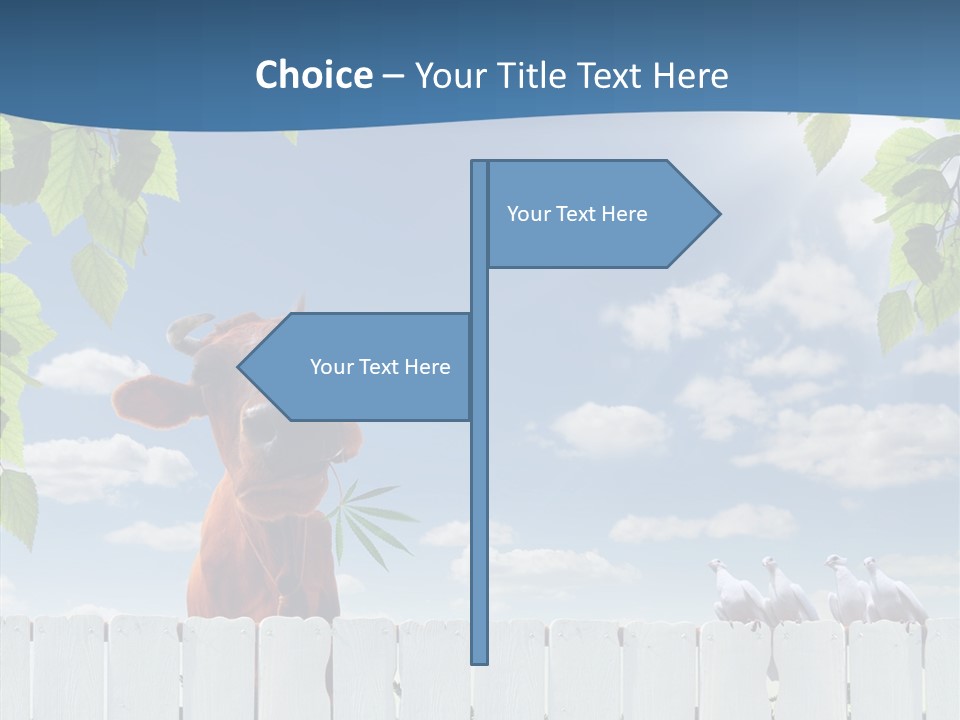 Fence Graze Nobody PowerPoint Template