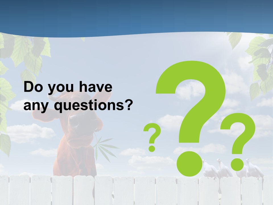 Fence Graze Nobody PowerPoint Template