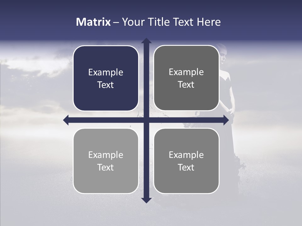 Drop Girl Moon PowerPoint Template