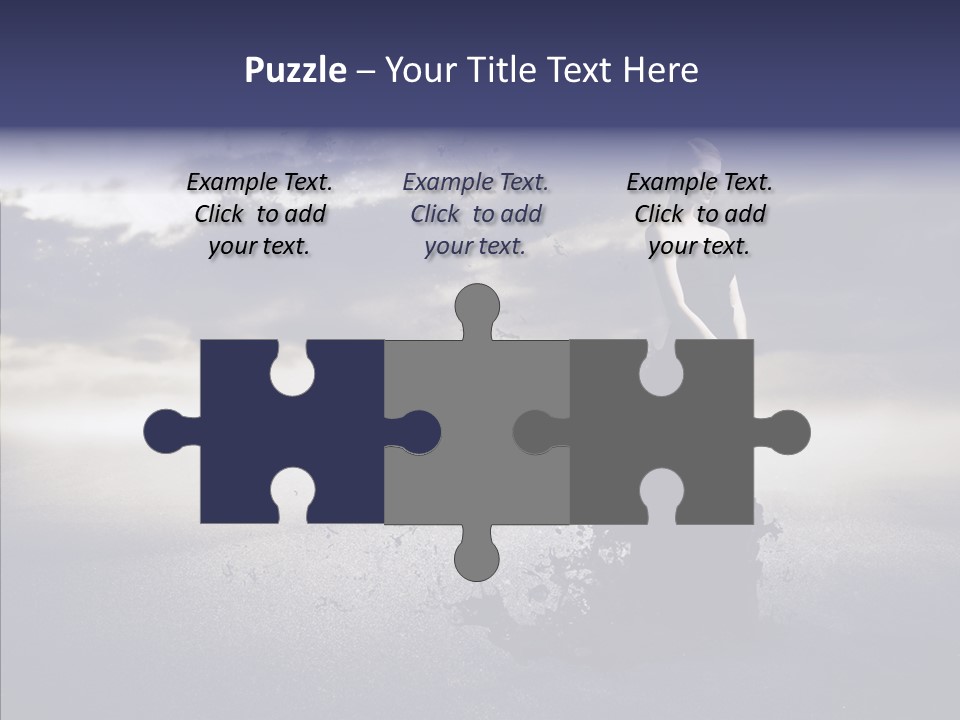 Drop Girl Moon PowerPoint Template