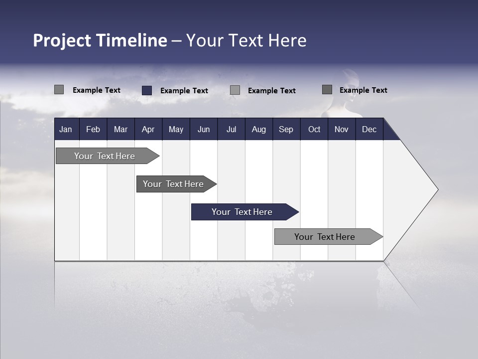 Drop Girl Moon PowerPoint Template