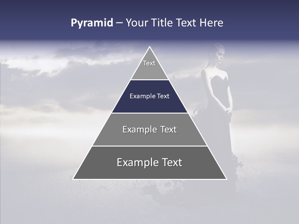 Drop Girl Moon PowerPoint Template