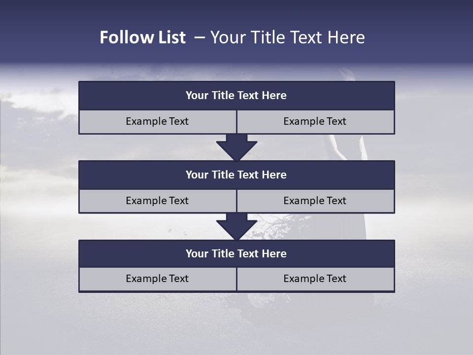 Drop Girl Moon PowerPoint Template