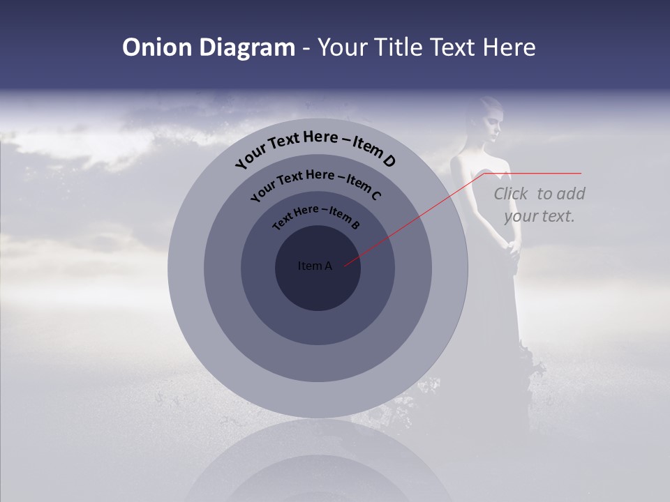 Drop Girl Moon PowerPoint Template