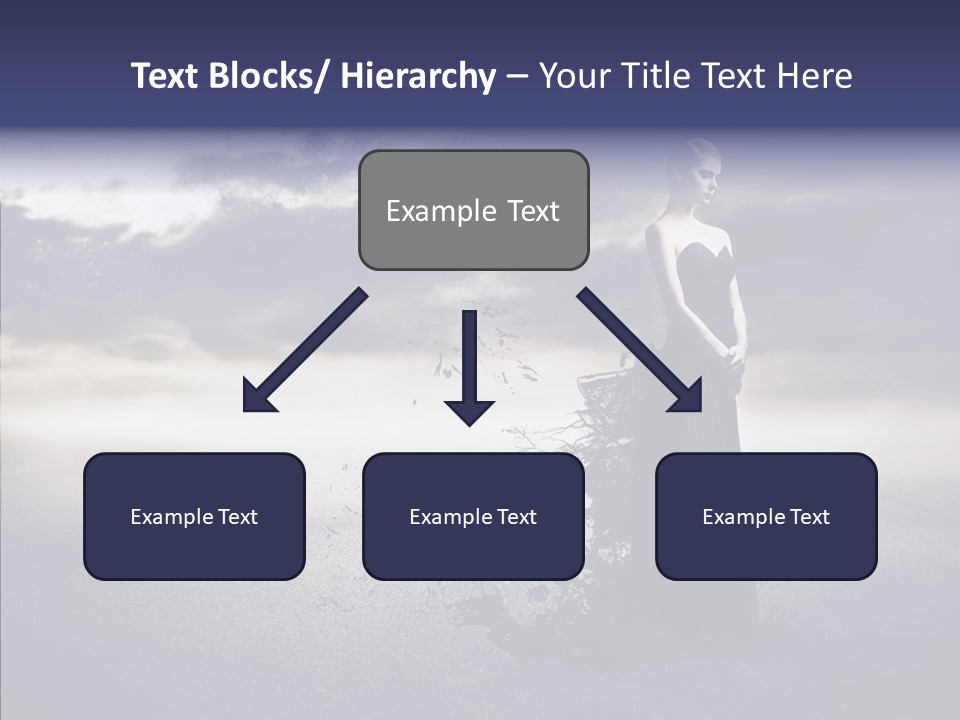 Drop Girl Moon PowerPoint Template