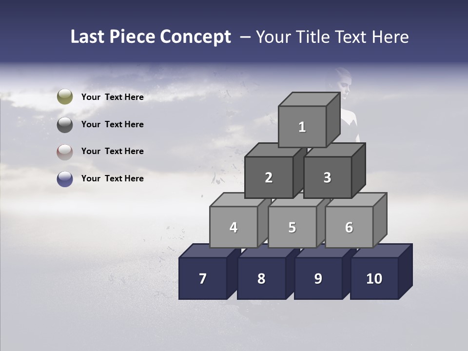 Drop Girl Moon PowerPoint Template