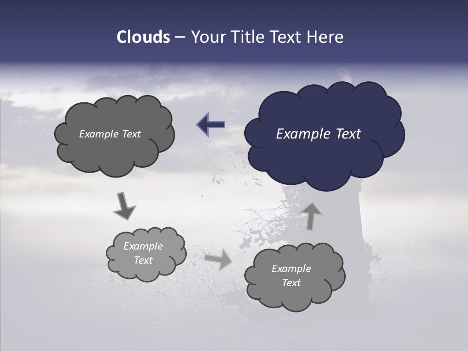 Drop Girl Moon PowerPoint Template