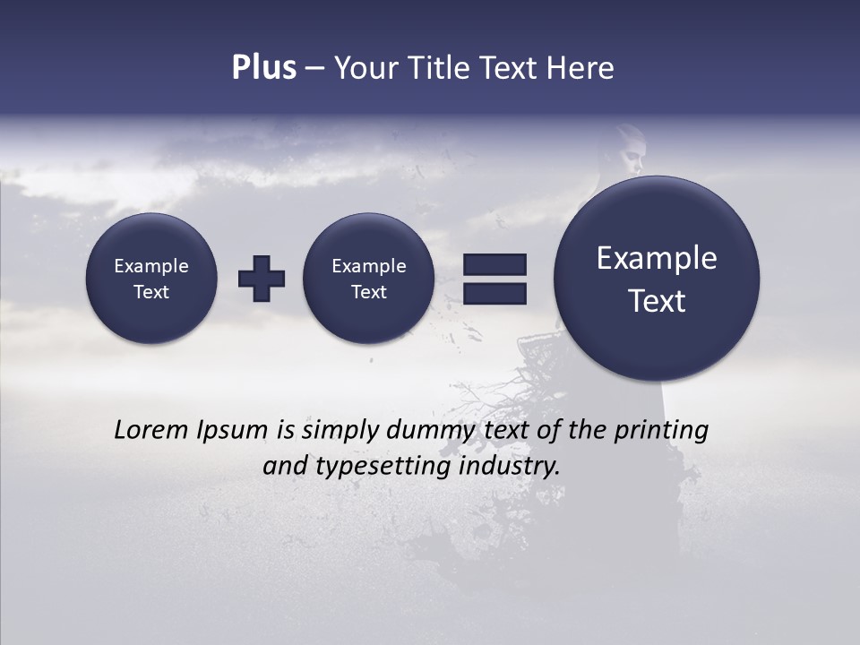 Drop Girl Moon PowerPoint Template