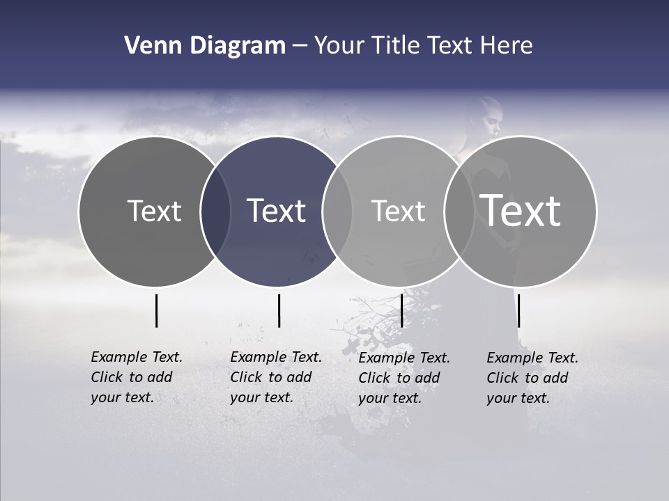 Drop Girl Moon PowerPoint Template