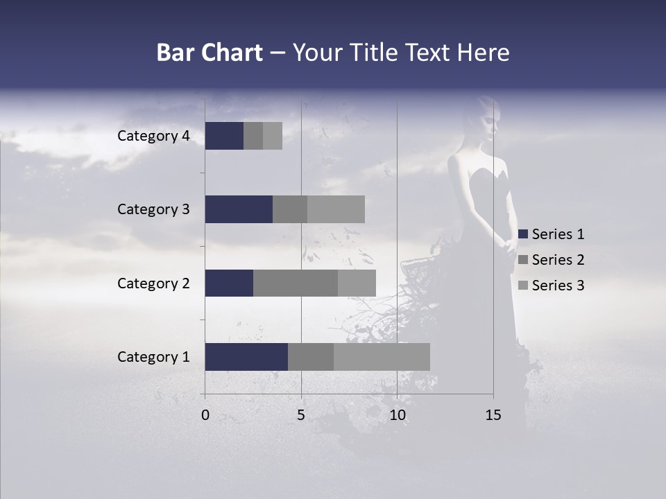 Drop Girl Moon PowerPoint Template