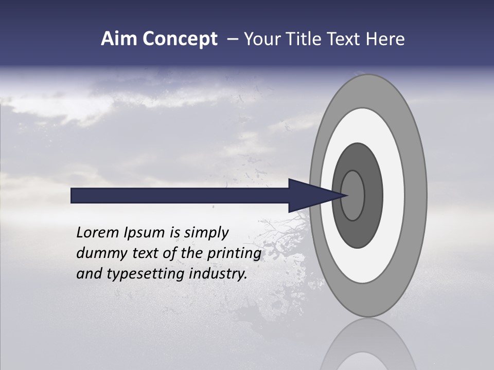 Drop Girl Moon PowerPoint Template