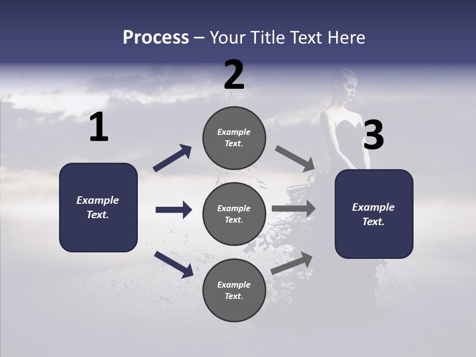 Drop Girl Moon PowerPoint Template