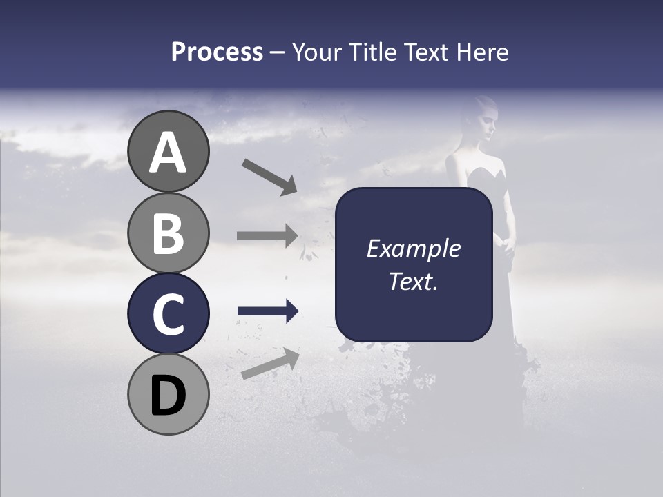 Drop Girl Moon PowerPoint Template