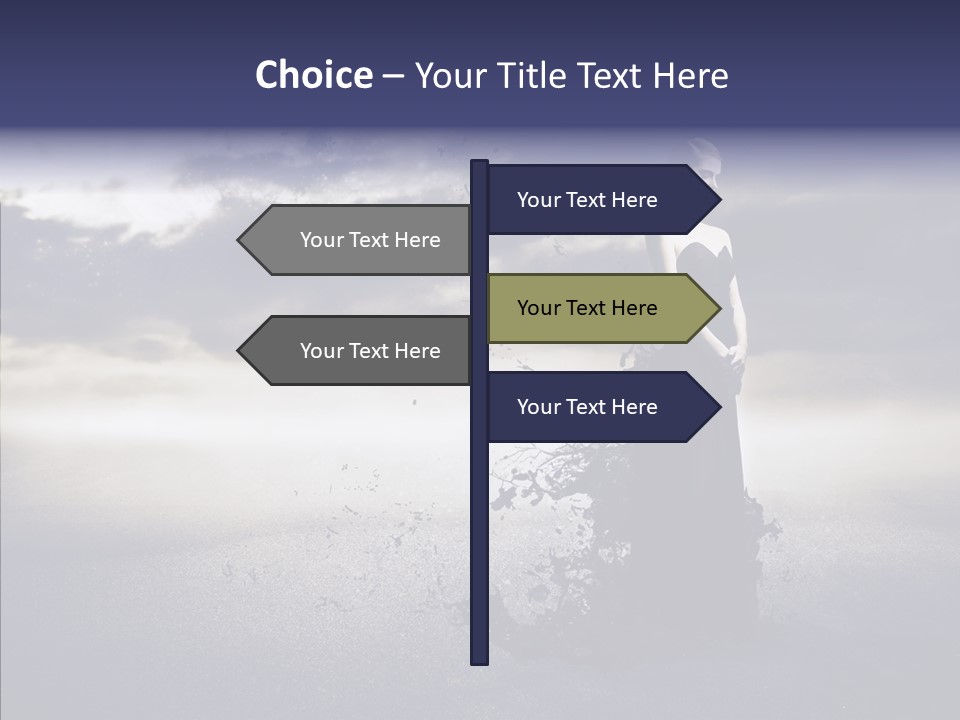 Drop Girl Moon PowerPoint Template