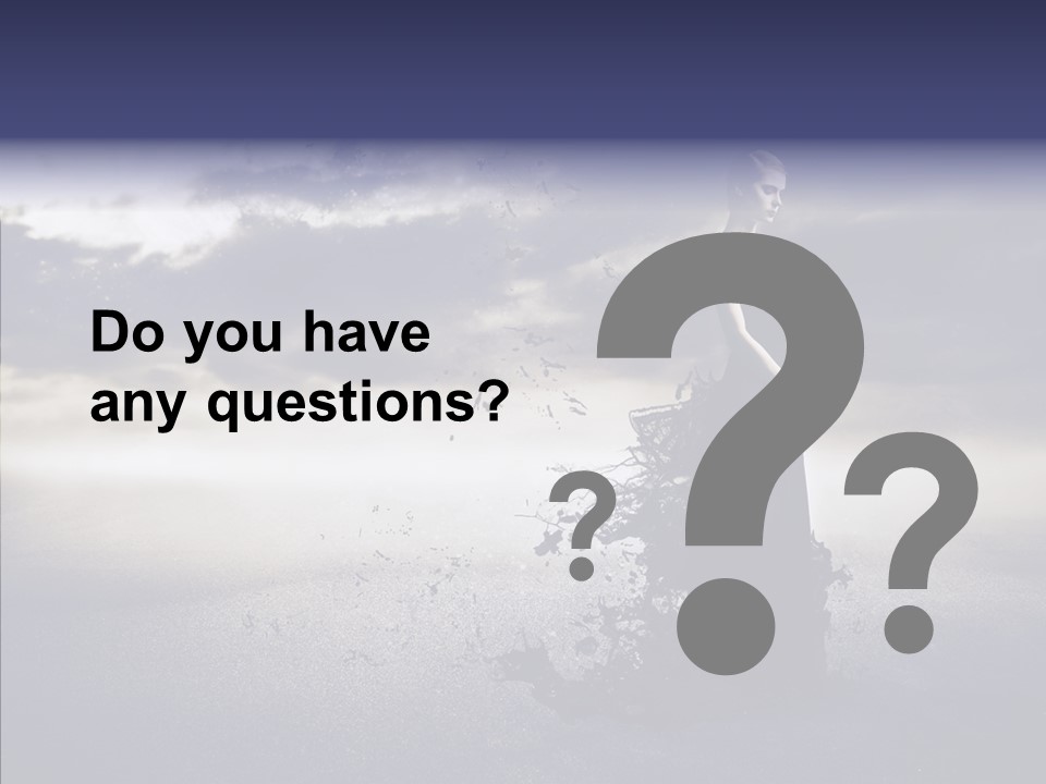 Drop Girl Moon PowerPoint Template