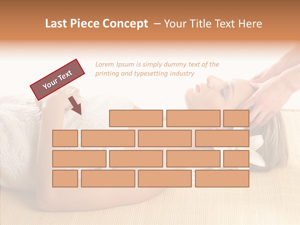 Isolated Pleasure Mat PowerPoint Template